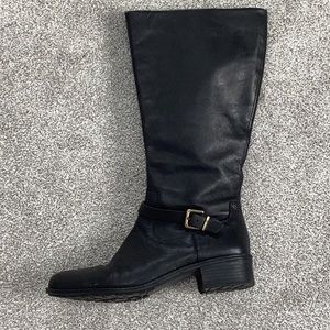 Zippered Black Boots